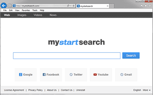 Как удалить стартовую страницу mystartsearch из браузера